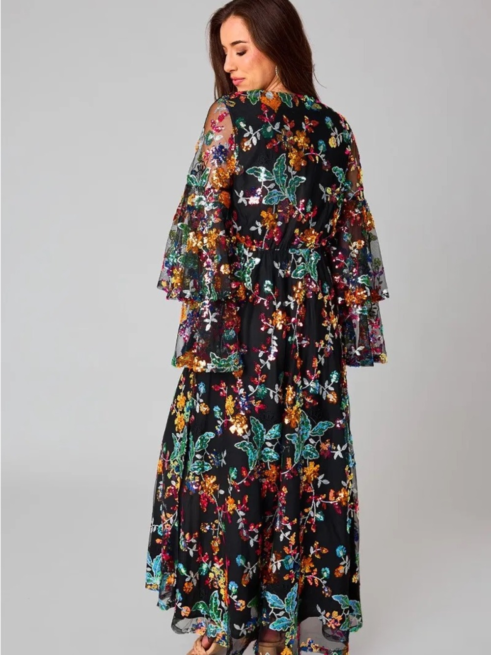 BuddyLove Colette Long Sleeve Maxi Dress - Dusk NWT size Large - Picture 2 of 6